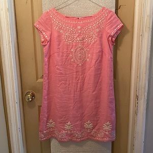 Lilly Pulitzer pink cotton dress size 6 vintage 2009 perfect condition free ship